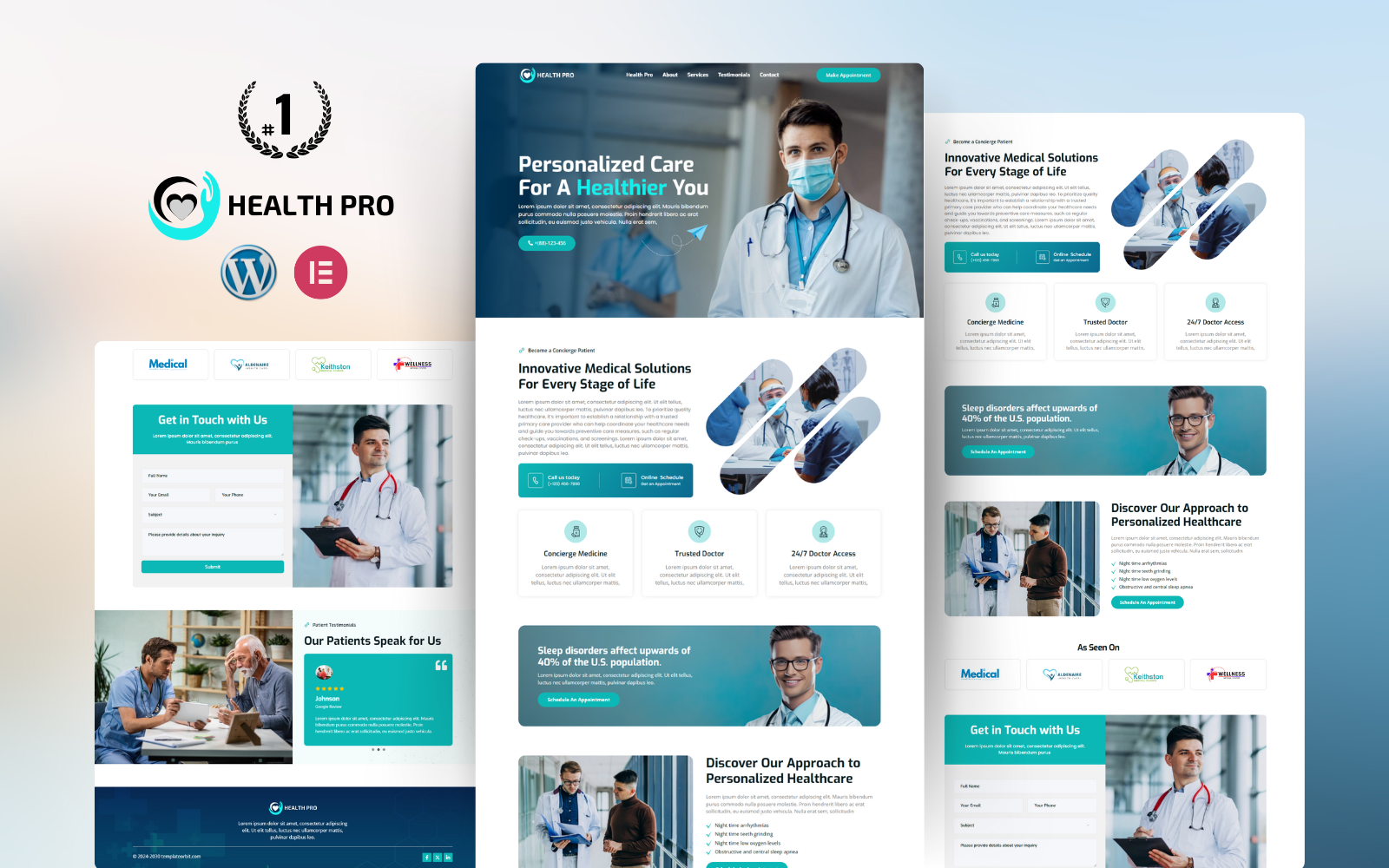 HealthPro – Medical & Healthcare Landing Page Elementor Template