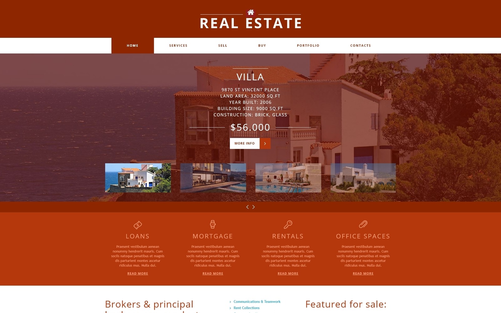 Real Estate Agency Joomla Template #47913 - TemplateMonster