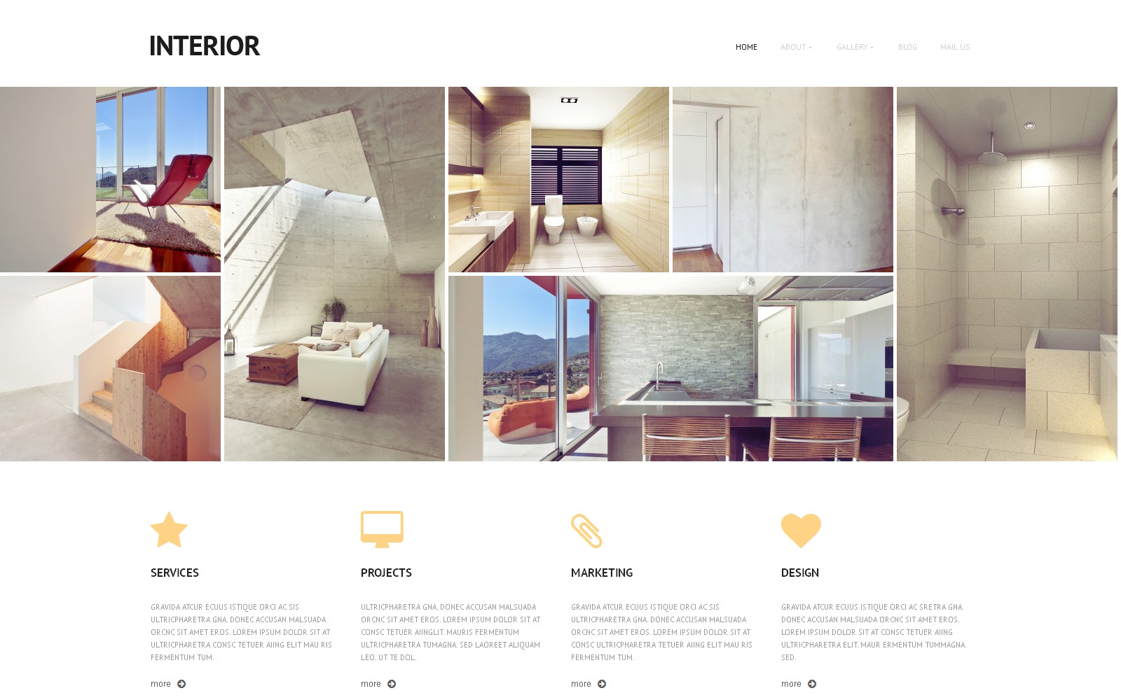Interior Design Responsive WordPress Theme TemplateMonster