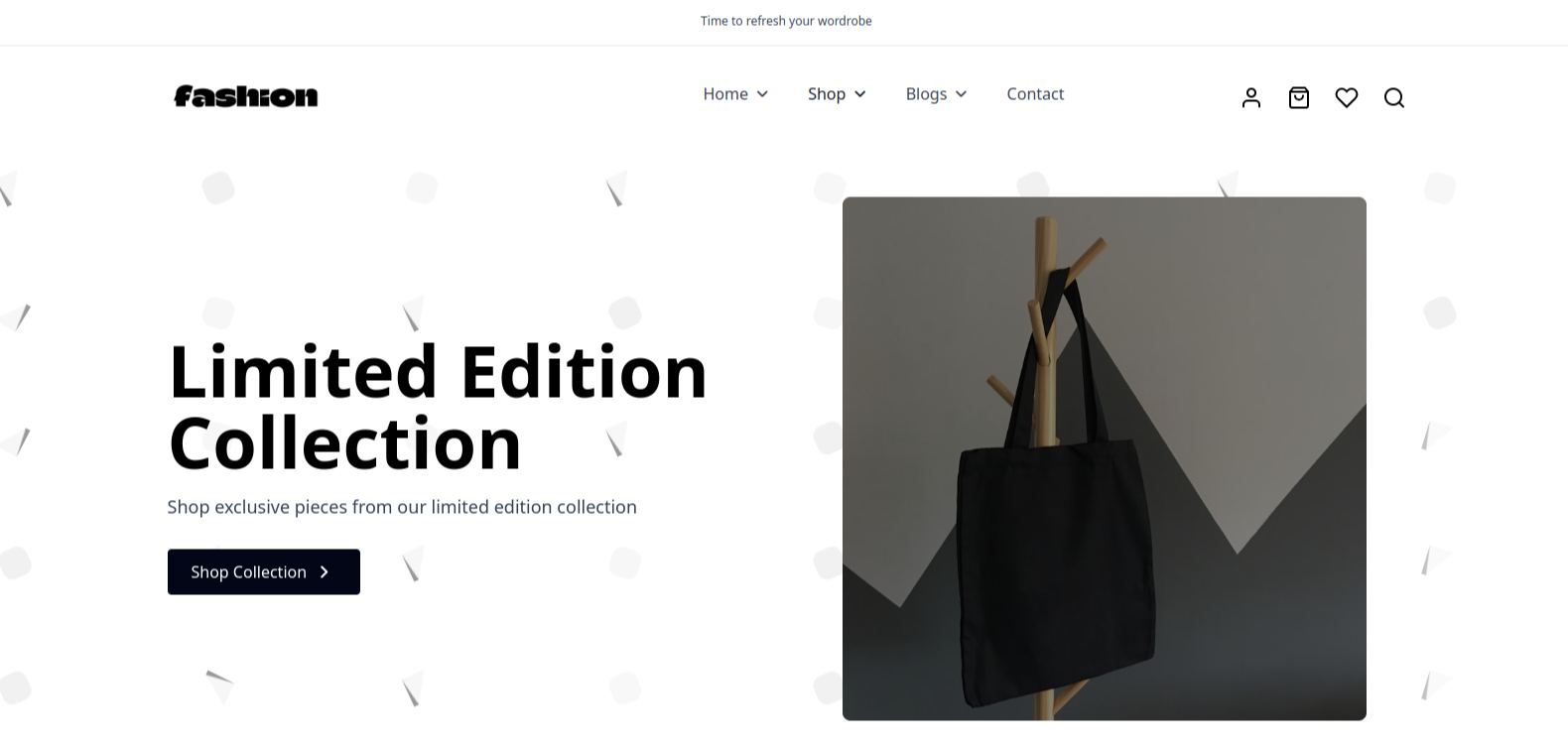 Fashion - Clothes Shop Website Template HTML5 Tailwind CSS