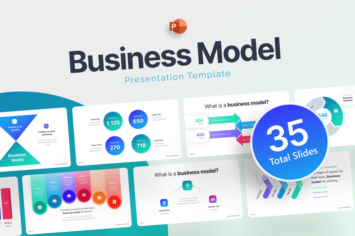 Business Model Infographic PowerPoint Template