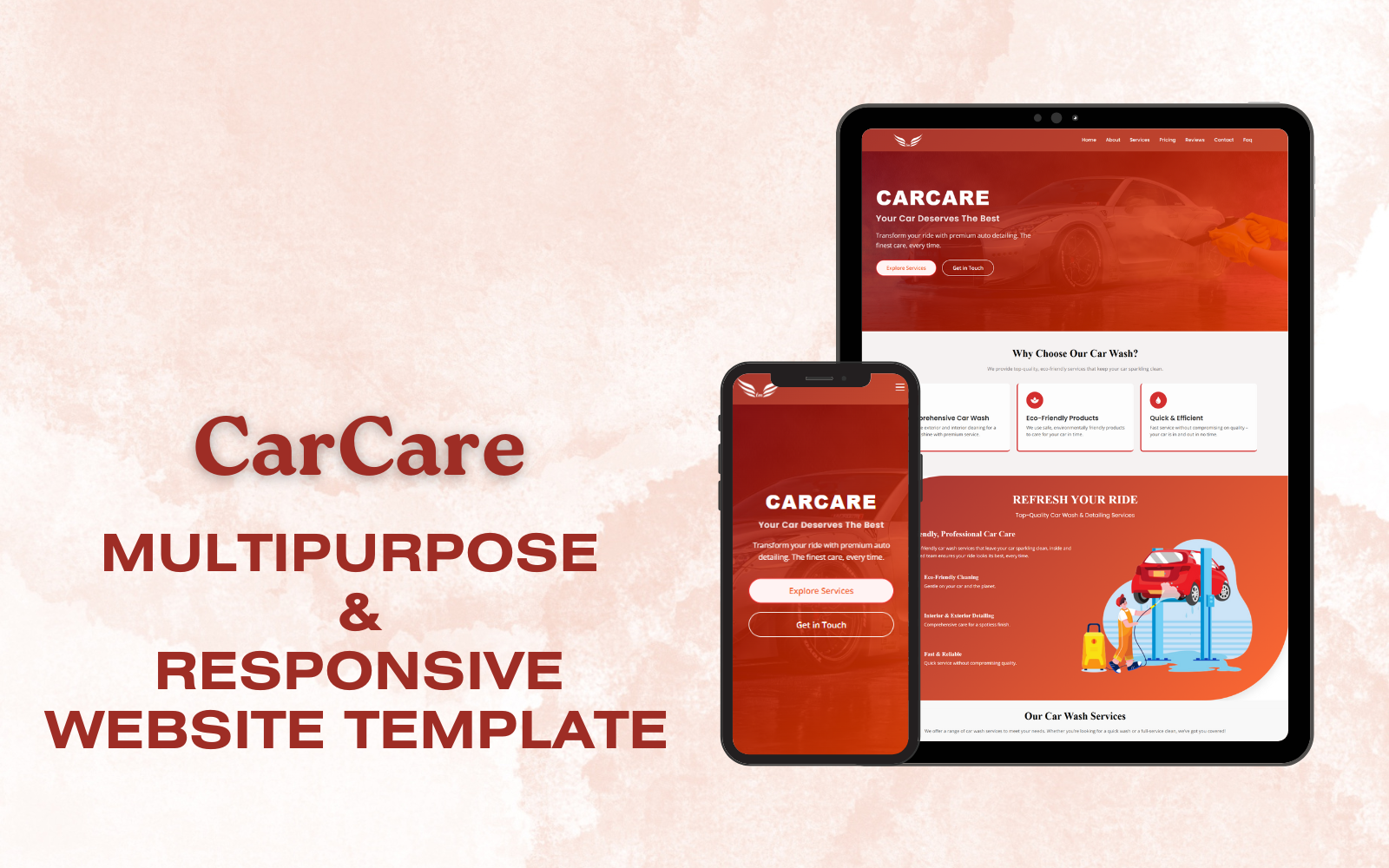 CarCare - Complete Car Wash & Detailing Template