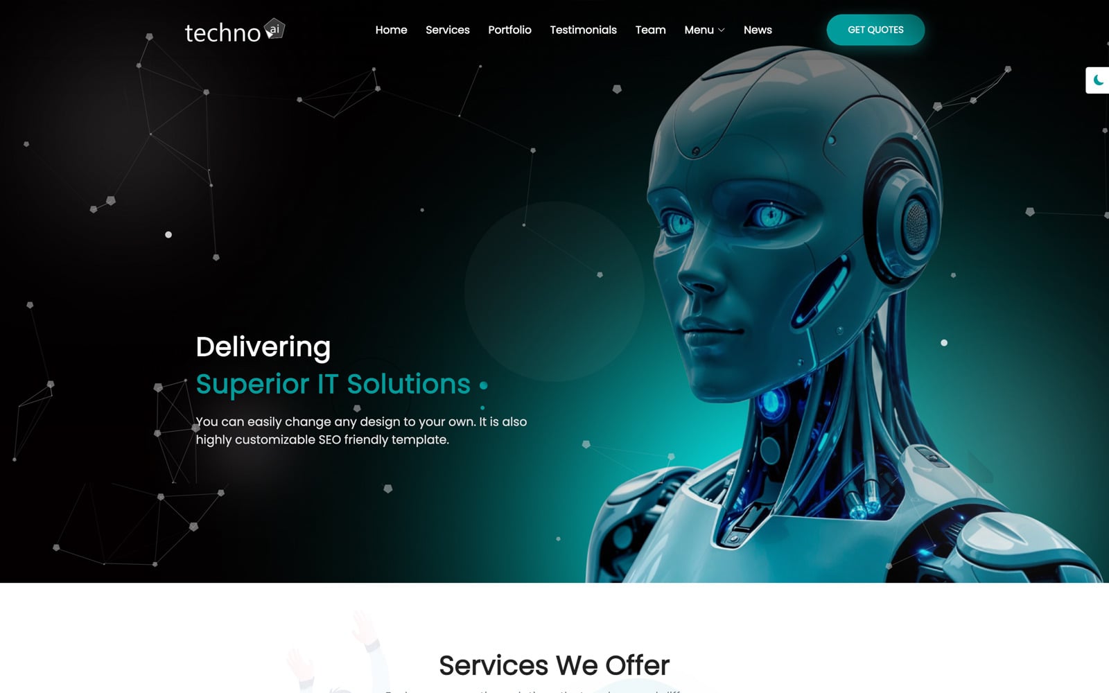 Technoai | Plantilla web multipropósito para soluciones de TI y ...