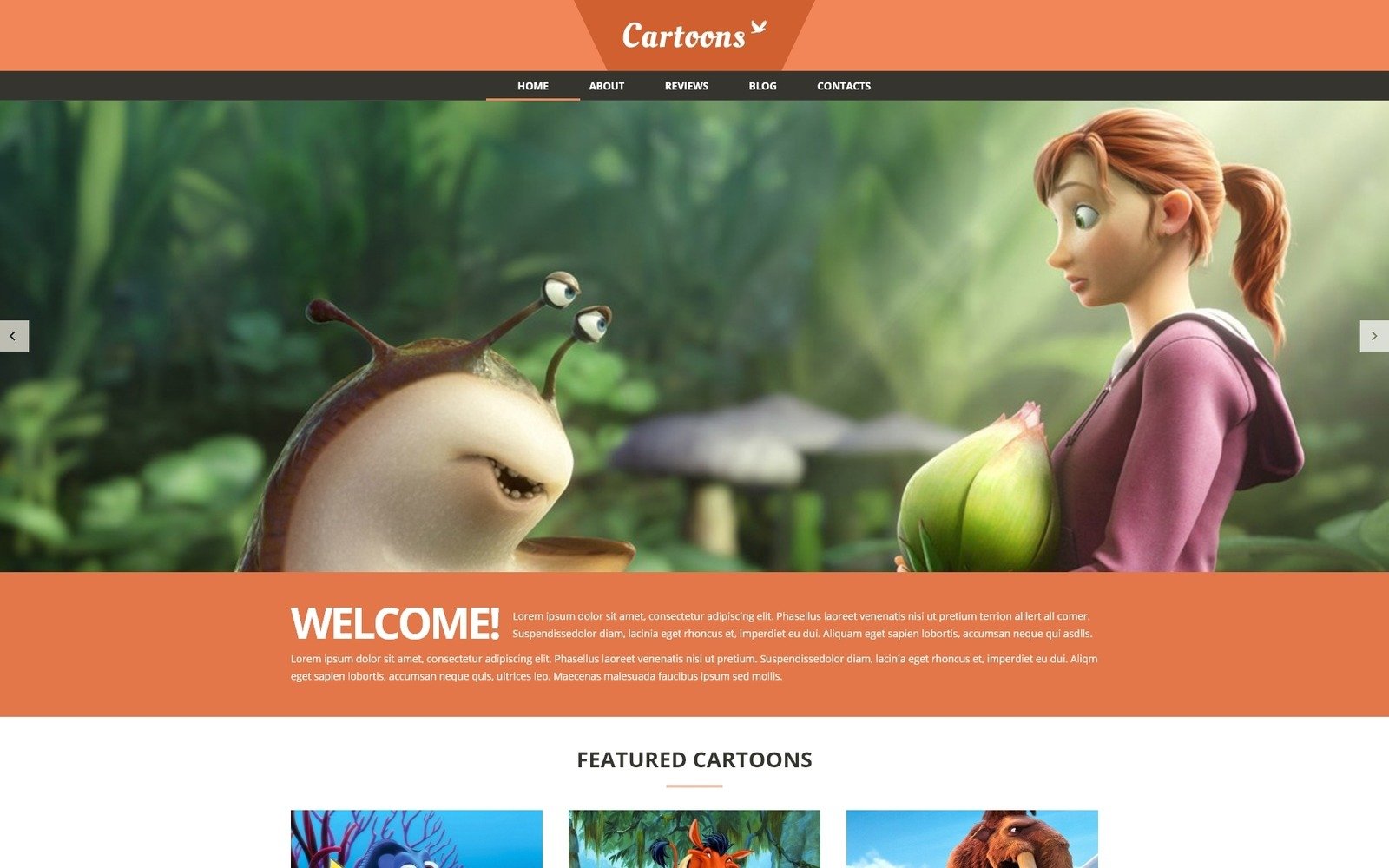 Cartoons Land Joomla Template #50860 - TemplateMonster