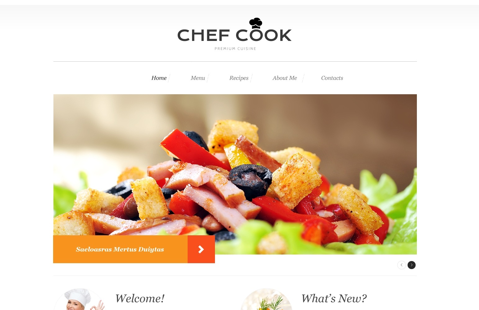 Cooking Responsive Website Template #50904 TemplateMonster