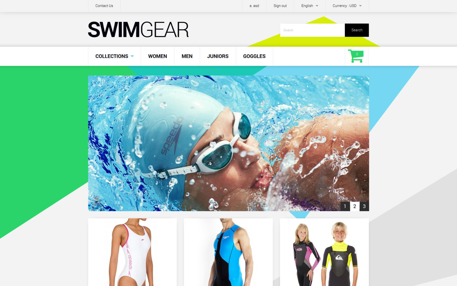 Swimwear Store Theme 51058 TemplateMonster