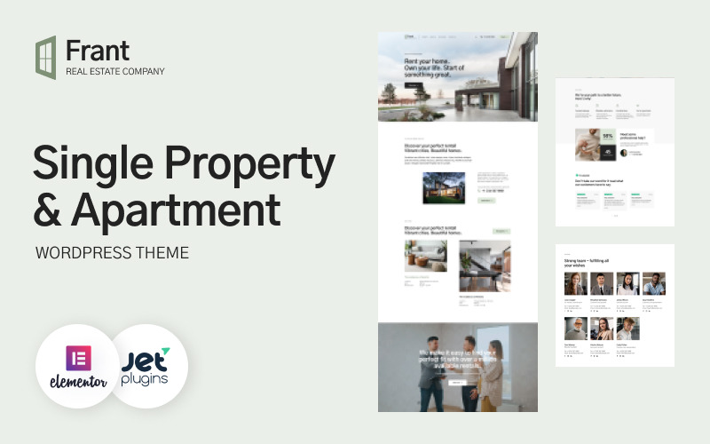 Frant Single Property & Apartment WordPress Theme buildwall
