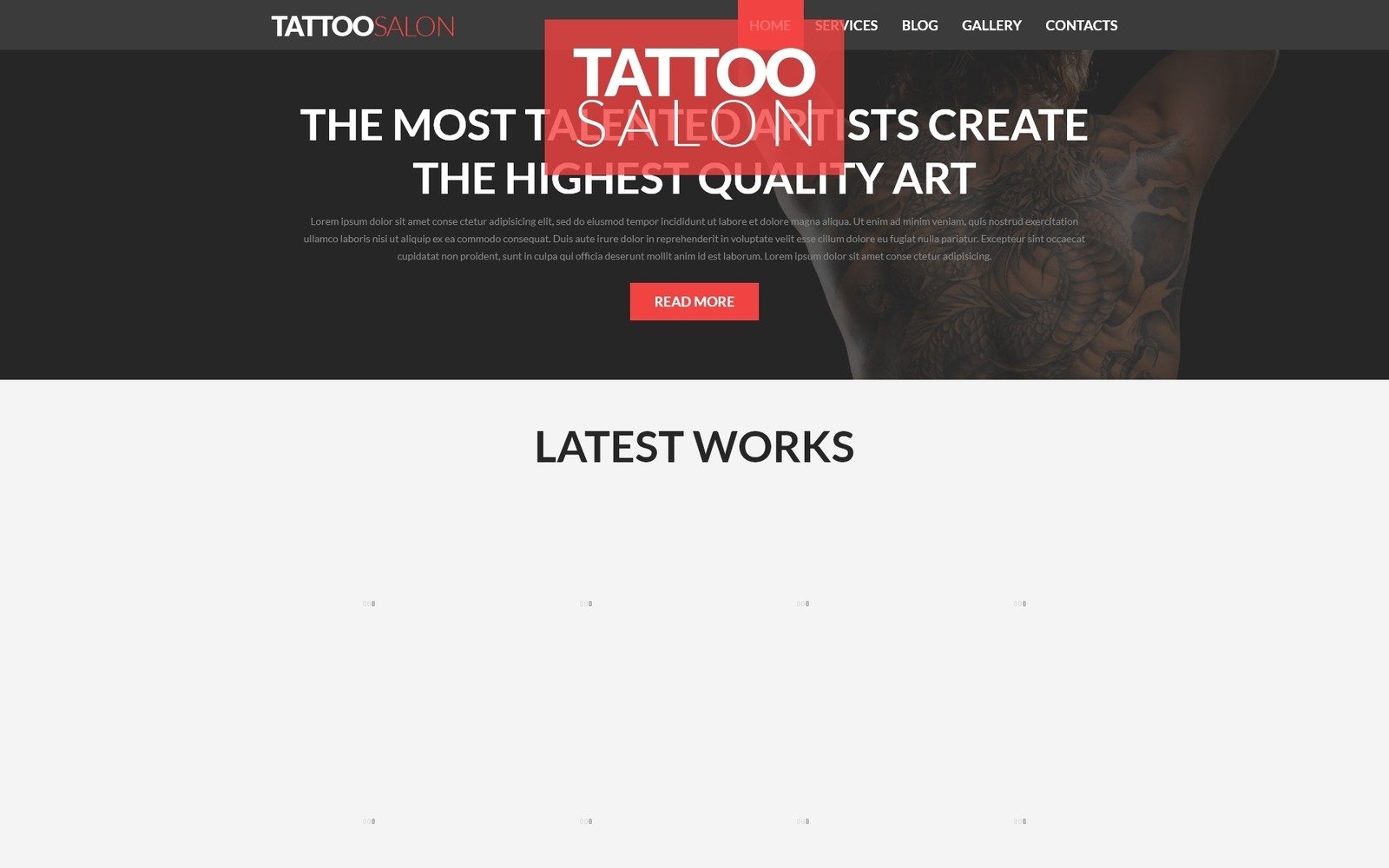 Tattooing Joomla Template #51273 - TemplateMonster