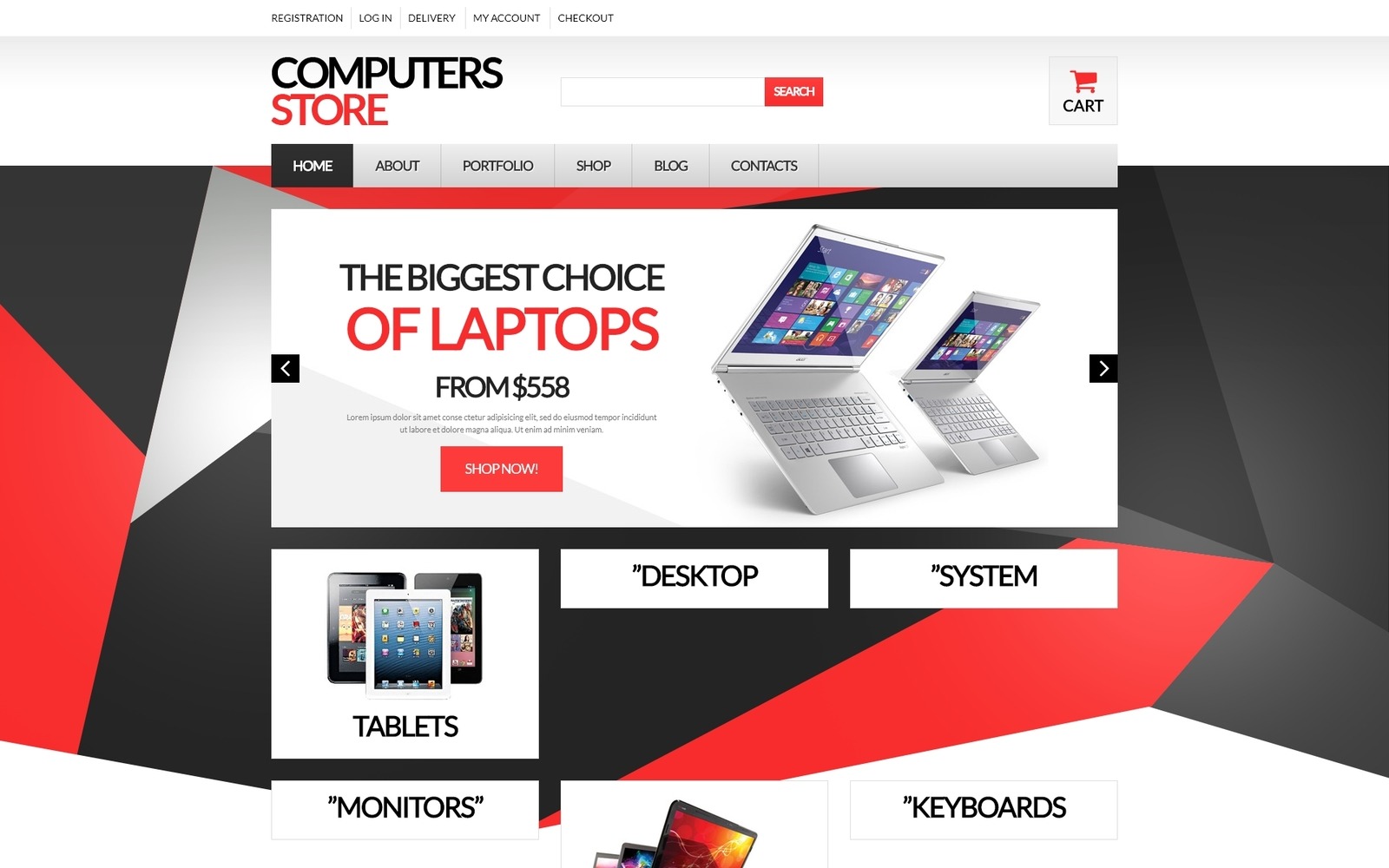 Computer Hardware Theme 51337 TemplateMonster