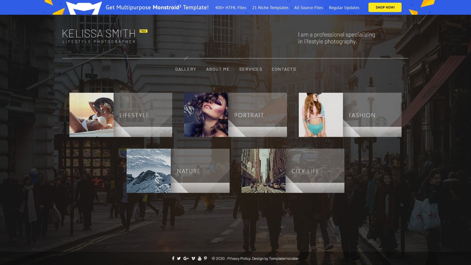 Free Full JavaScript Animated Template Website Template