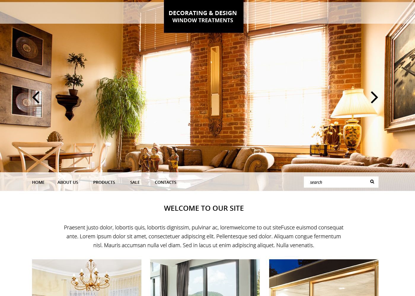 Home Decor Responsive Website Template - TemplateMonster