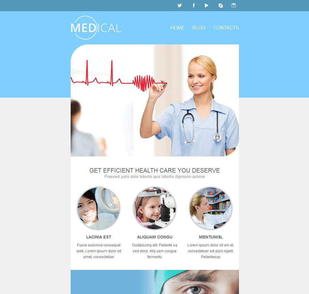 Medical Responsive Newsletter Template TemplateMonster