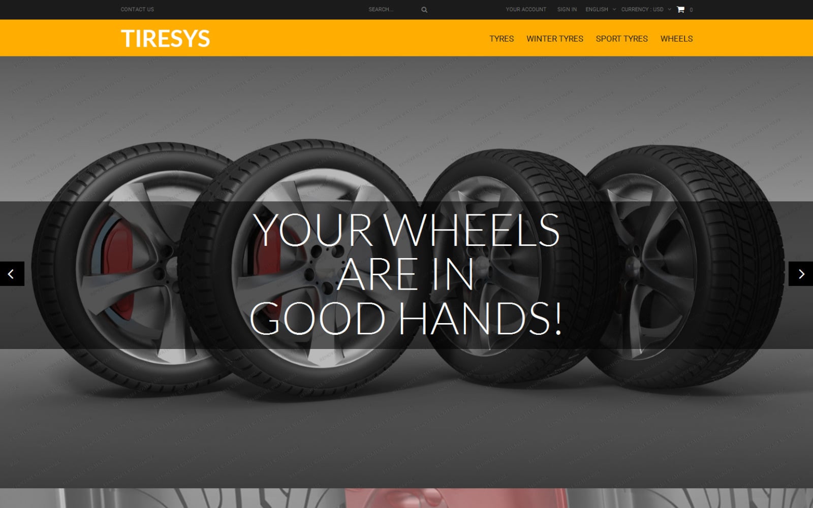 Wheels & Tires Free Theme TemplateMonster