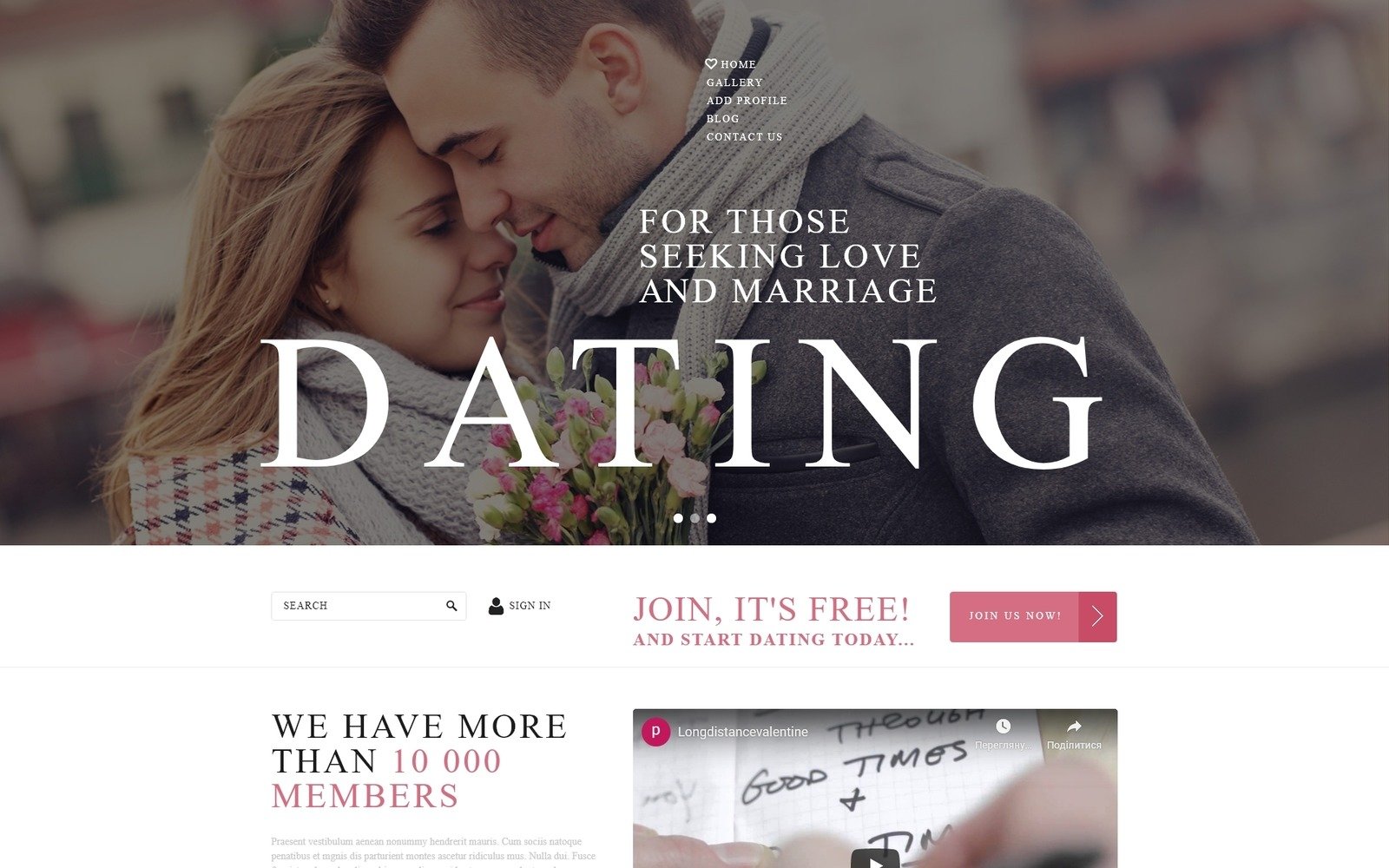 Dating module