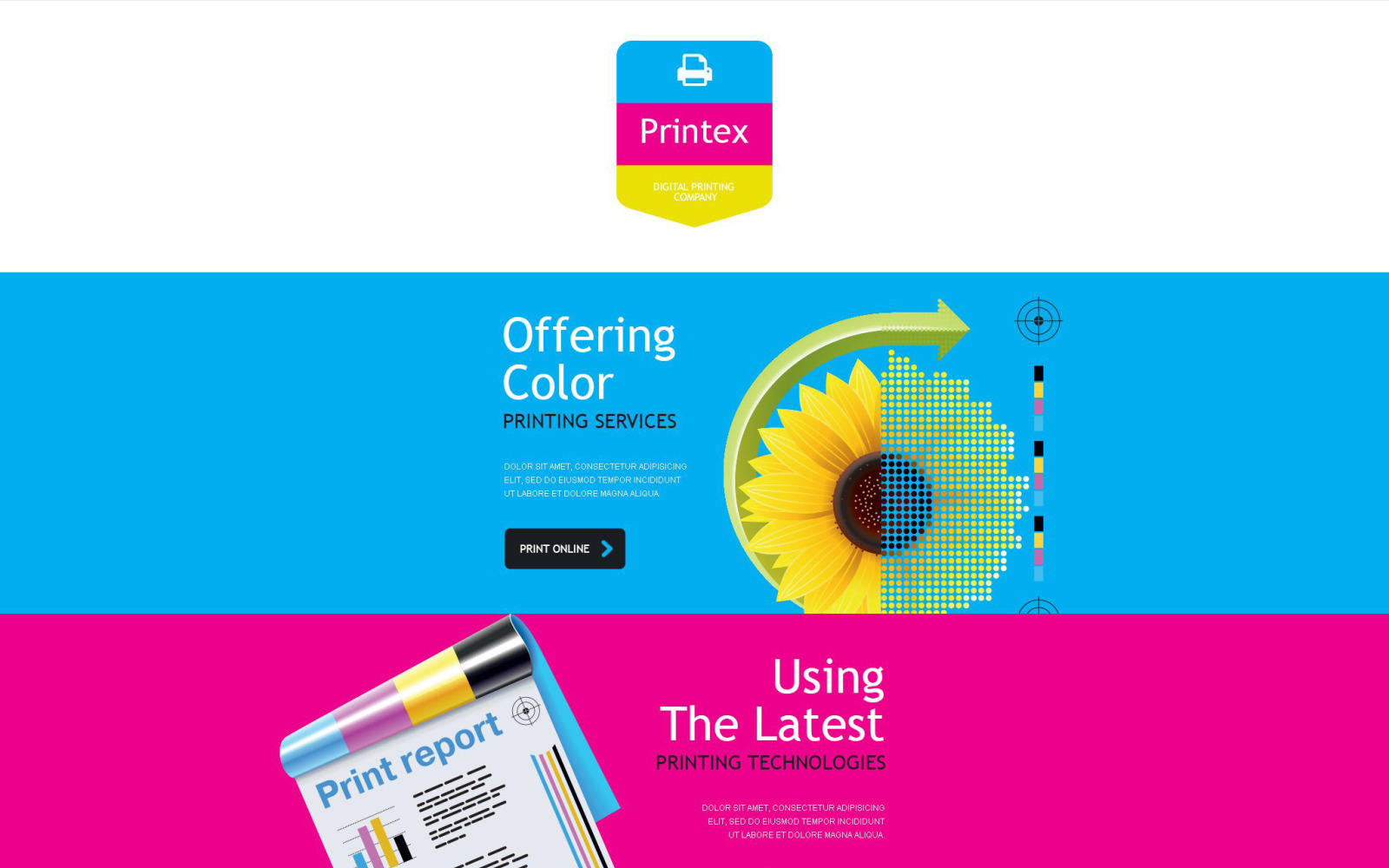 Print Shop Responsive Newsletter Template - TemplateMonster