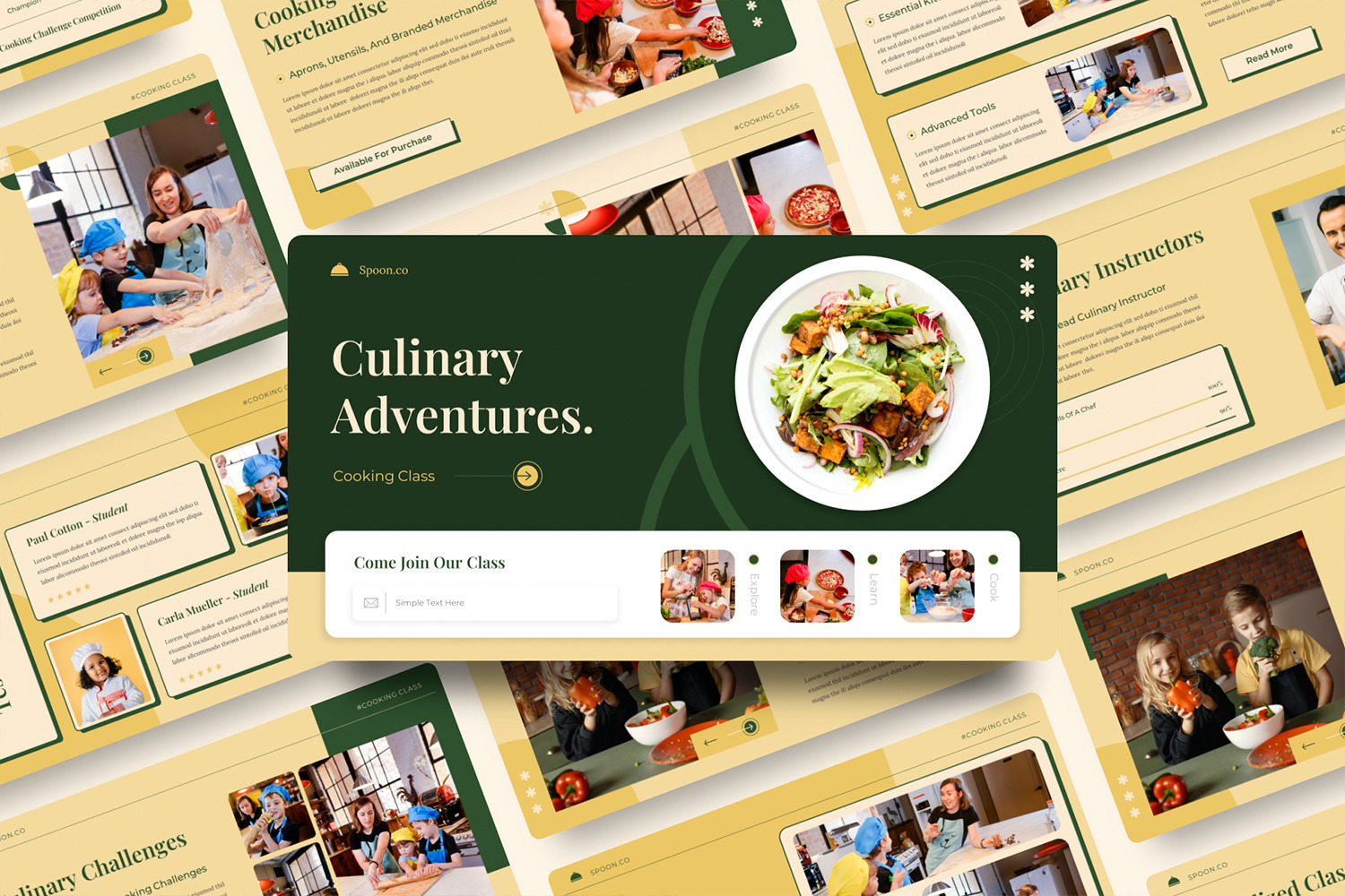 Cooking Class PowerPoint Template #538478 - TemplateMonster