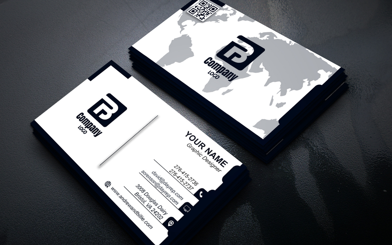 Stylish Multi Purpose Business Card PSD Template | Editable and Print Ready