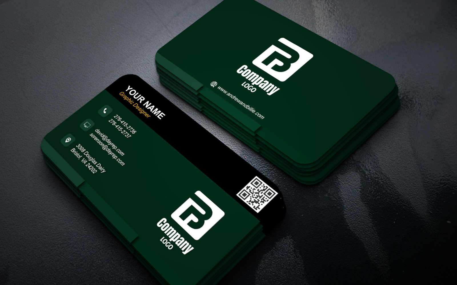 Unique Multi Purpose Business Card PSD Template | Editable Photoshop Layout