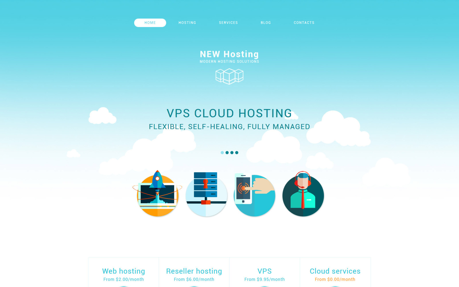 Modern hosting. Drupal шаблоны. Шаблон хостинга WORDPRESS.