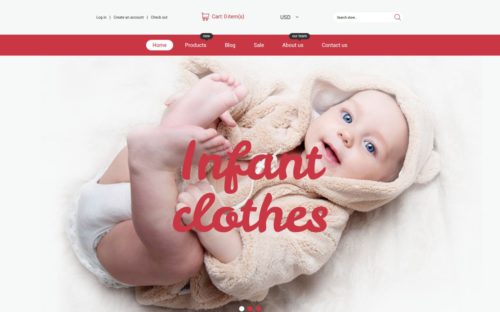 Infant Clothing Store Shopify Theme 54695 TemplateMonster