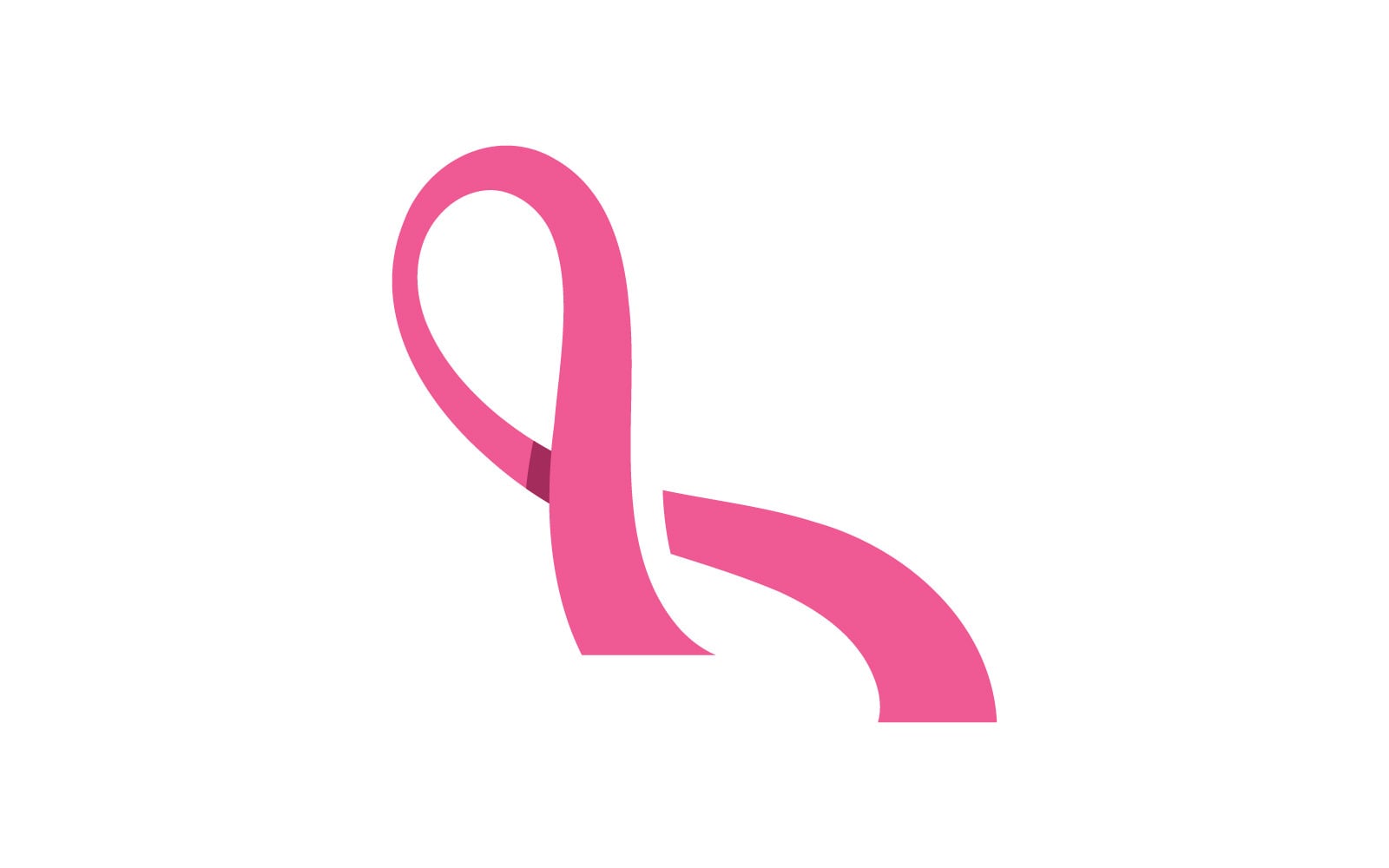 Breast cancer awareness logo design. Illustration icon vector v8