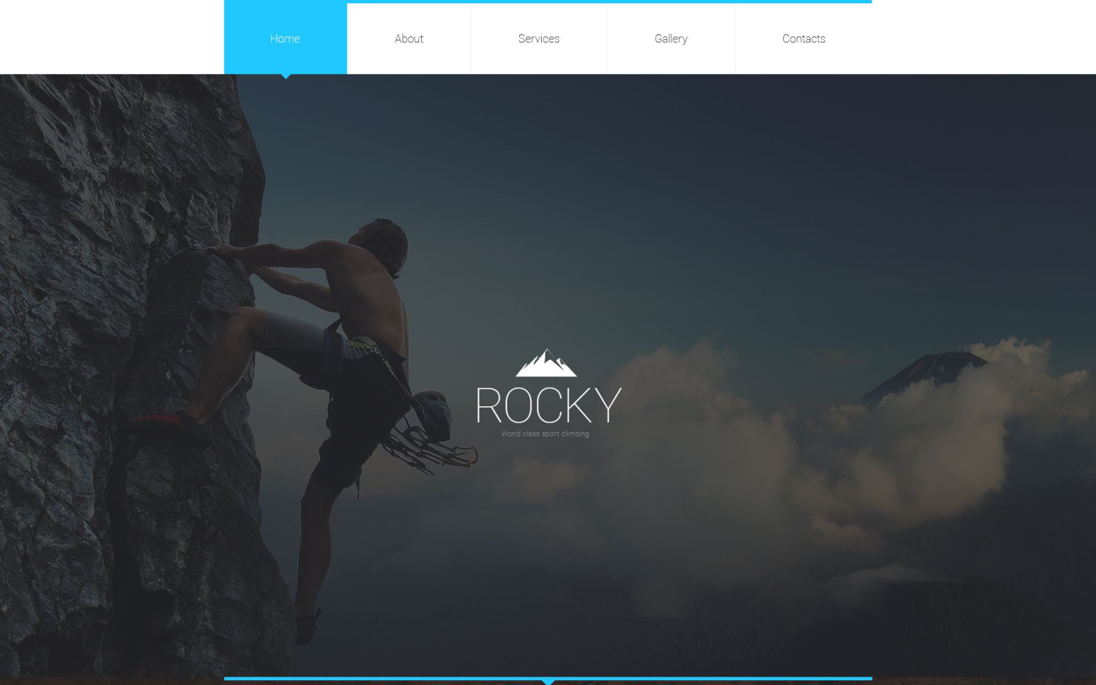 Climbing Responsive site Template TemplateMonster