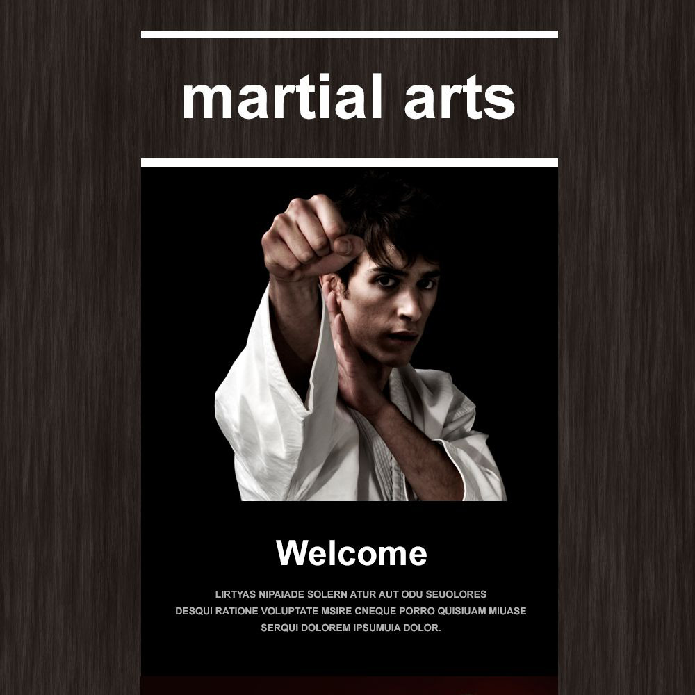 Martial Arts Responsive Newsletter Template TemplateMonster