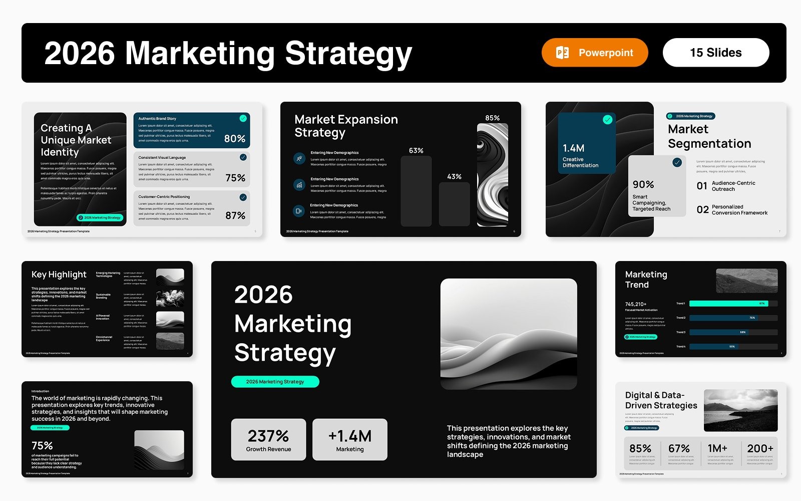 2026 Marketing Strategy PowerPoint Template - TemplateMonster