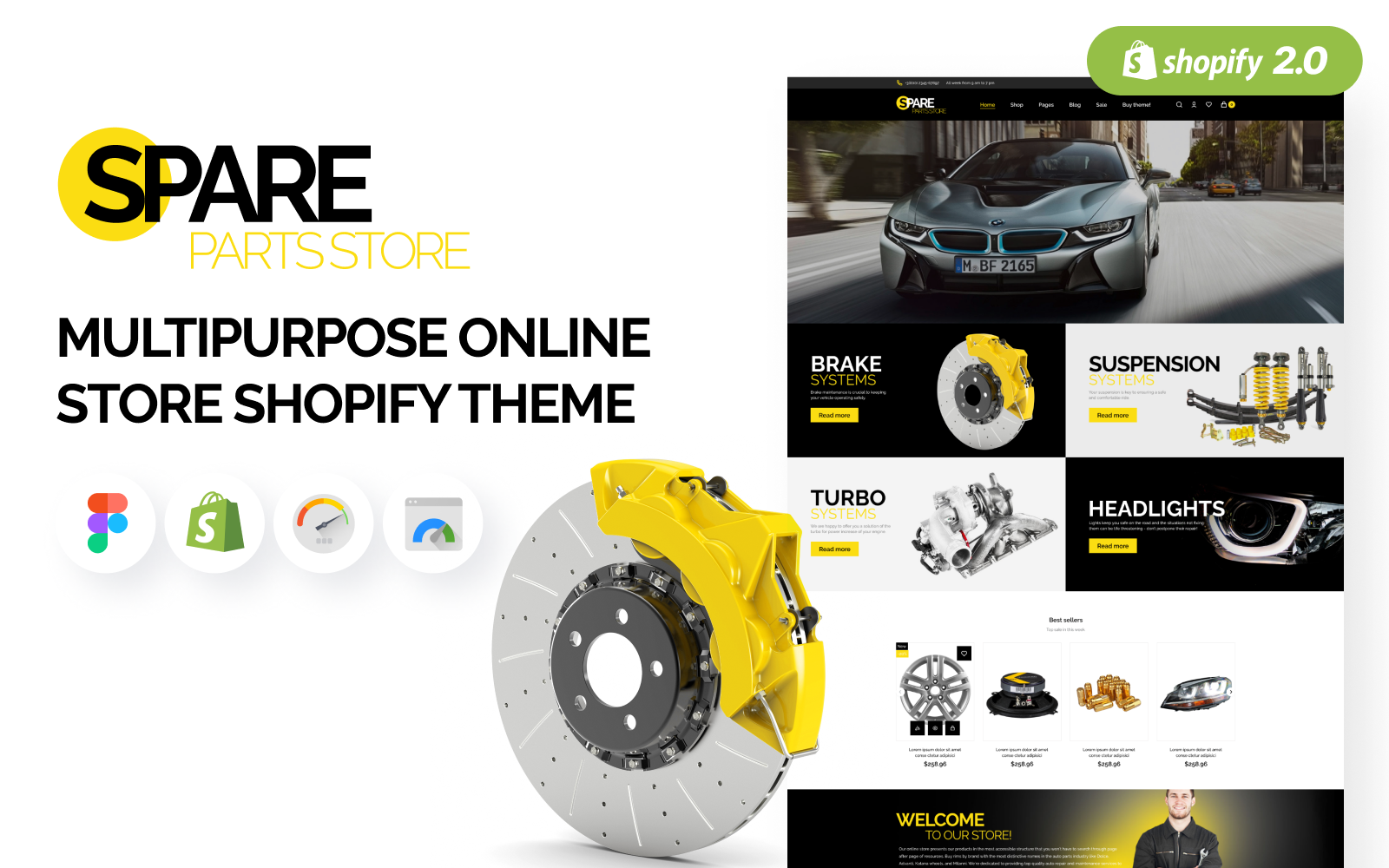 Auto Parts Shopify Theme, Automotive TemplateMonster