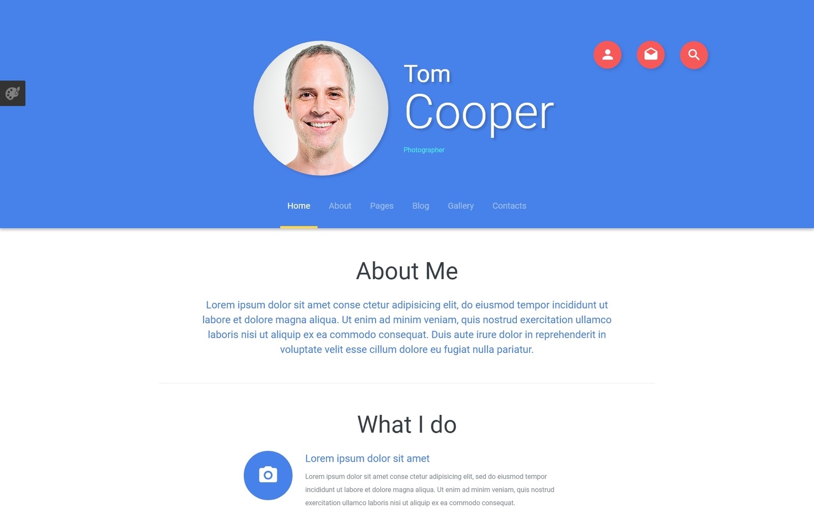 Personal Profile Joomla Template #55284 - TemplateMonster