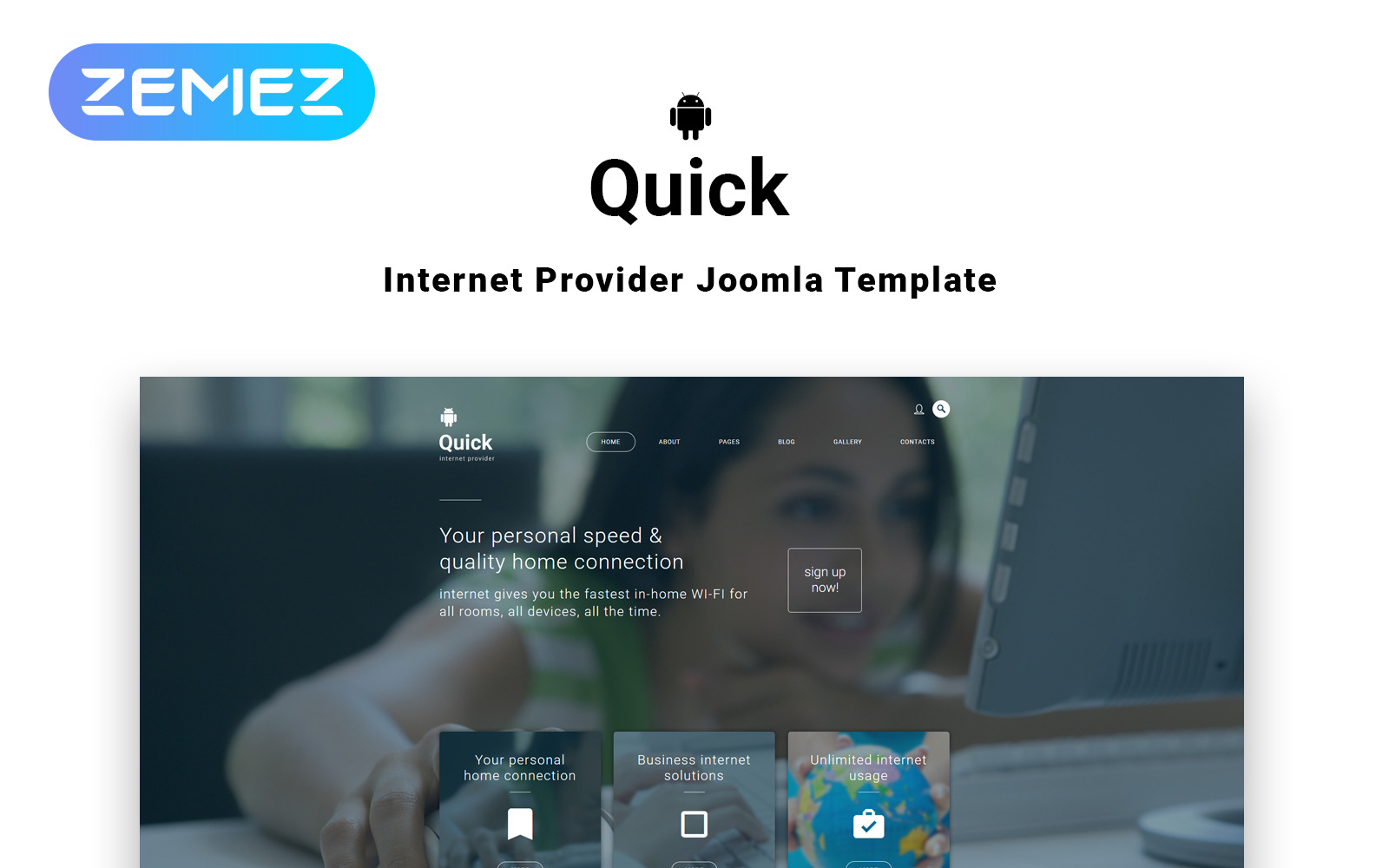 Quick Joomla 3 Template 55963