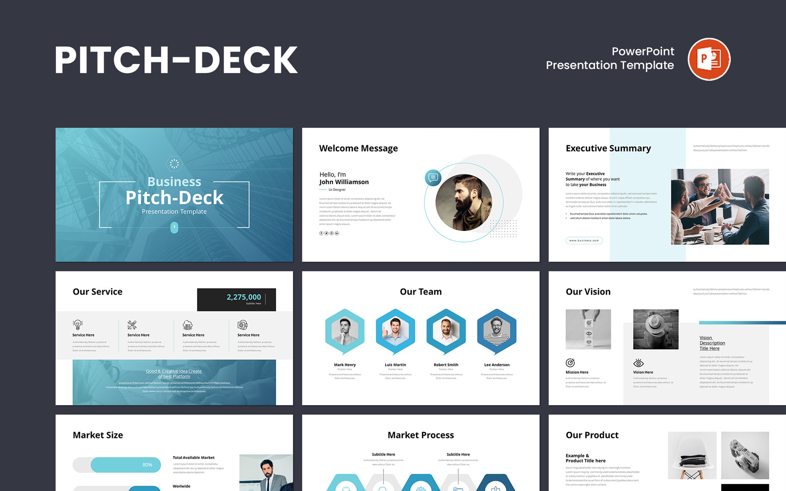 Professional Pitch Deck Presentation Template