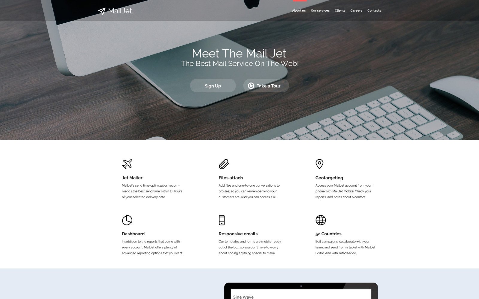 Email Services Responsive Website Template - TemplateMonster