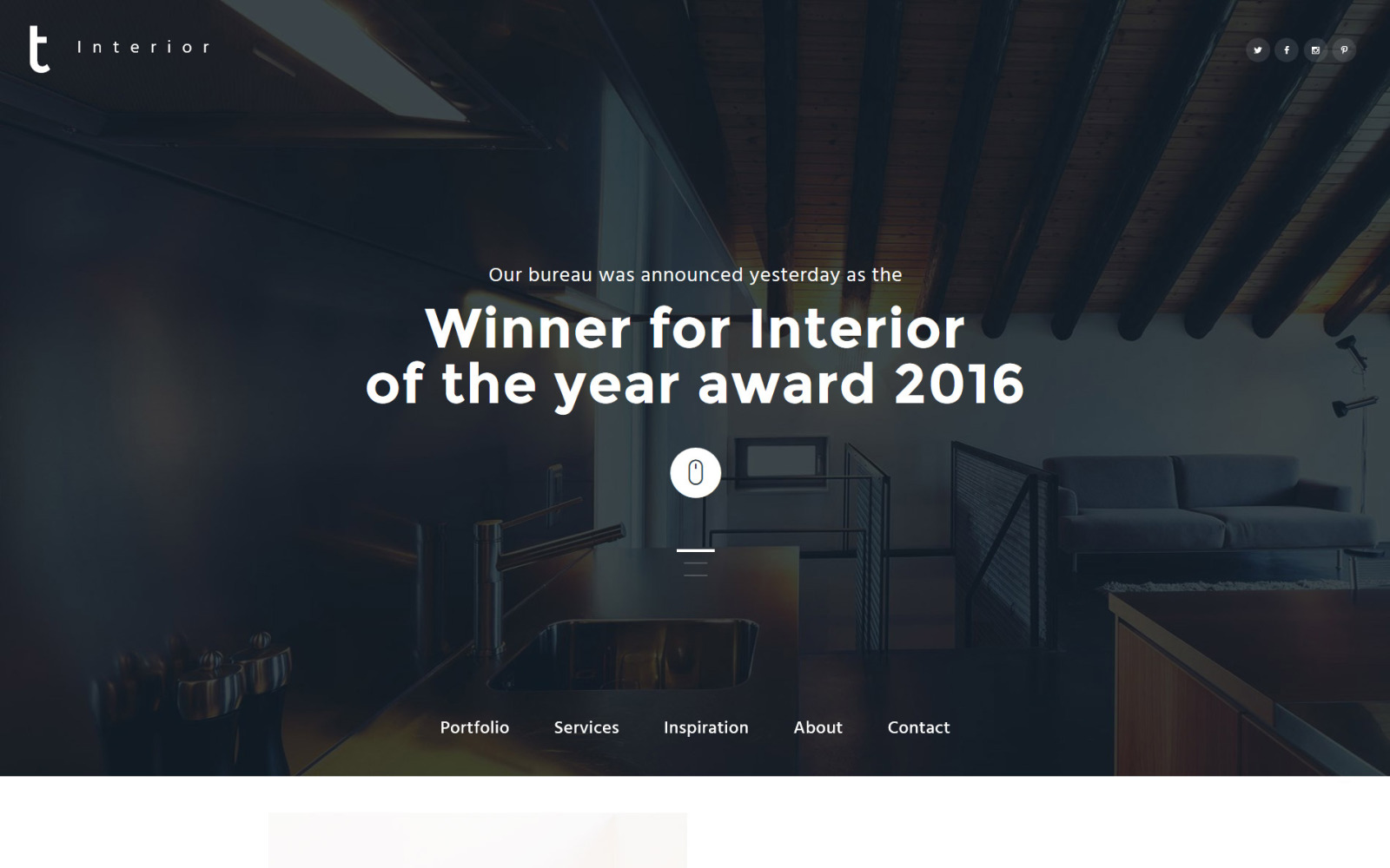 Interior Furniture Website Template - TemplateMonster