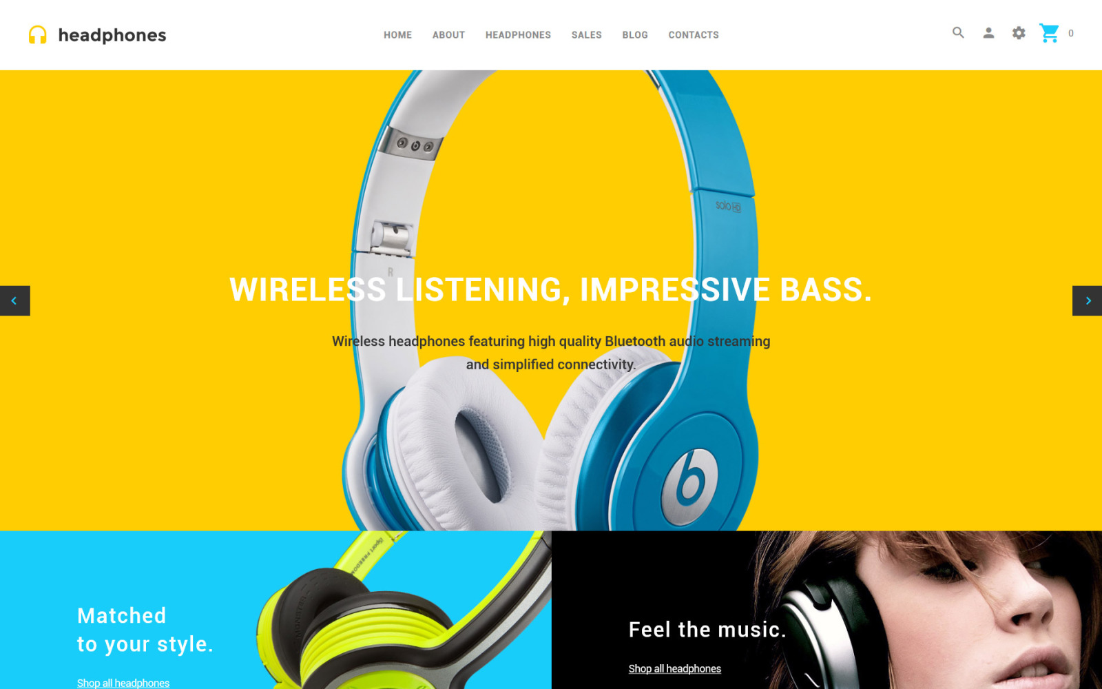 Headphones OpenCart Template #59129 - TemplateMonster