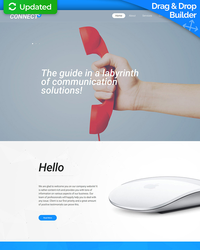 Internet Provider MotoCMS Website 63480