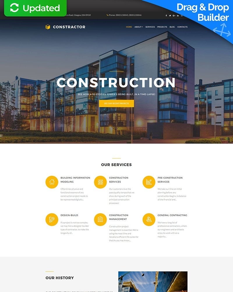 Construction Company  Plus Website 63715