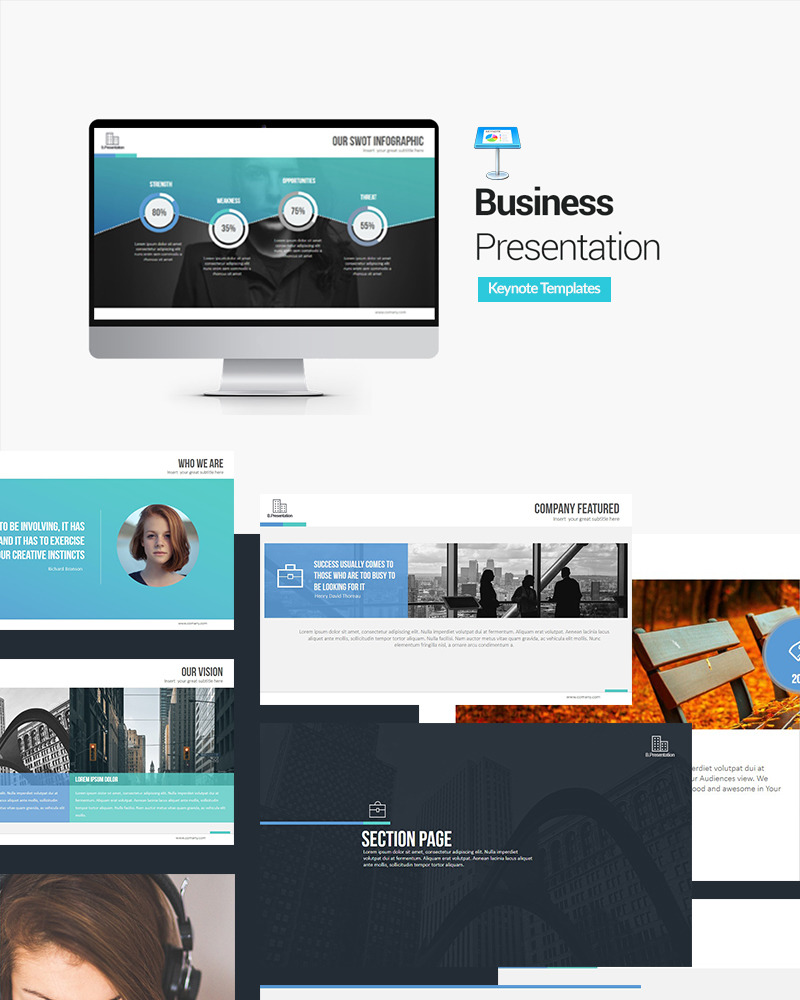 Business Presentation S - Keynote Template - TemplateMonster