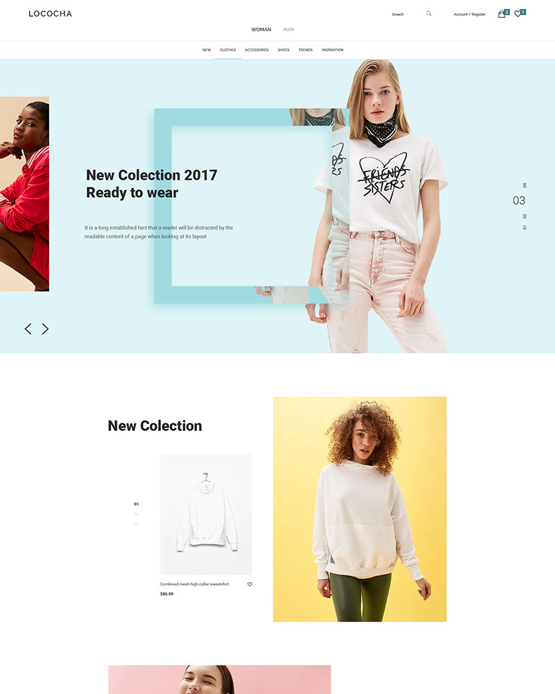Lococha - Fashion and Store PSD Template - TemplateMonster