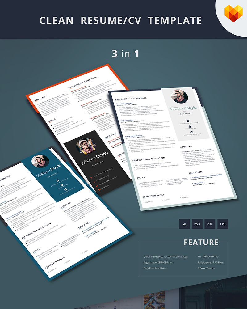 Wiliam Doyle Event Manager Resume Template