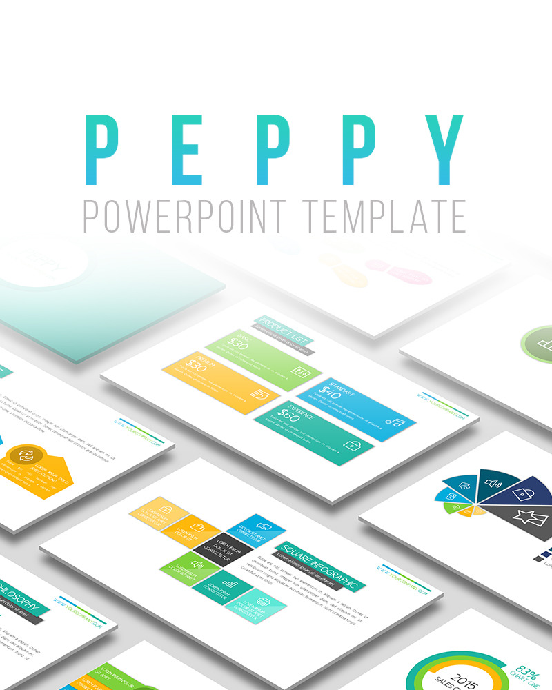 Peppy PowerPoint template #65467 - TemplateMonster