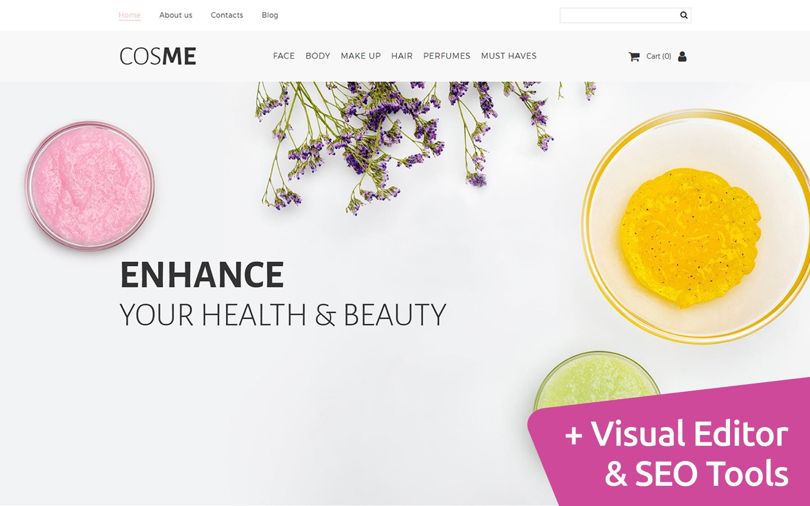 Cosmetics MotoCMS Ecommerce Template - TemplateMonster