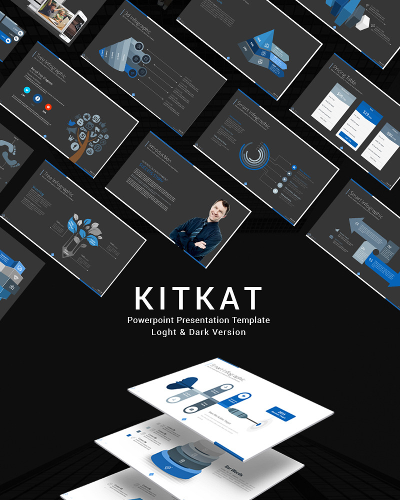 KitKat PowerPoint Presentation Template PowerPoint template