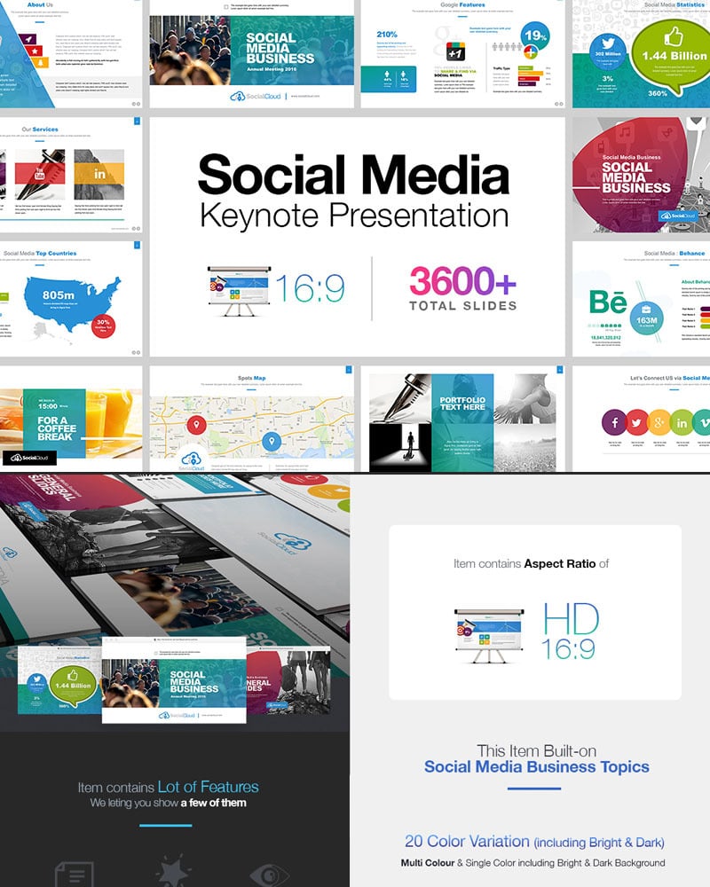 Social Media Presentation - Keynote template