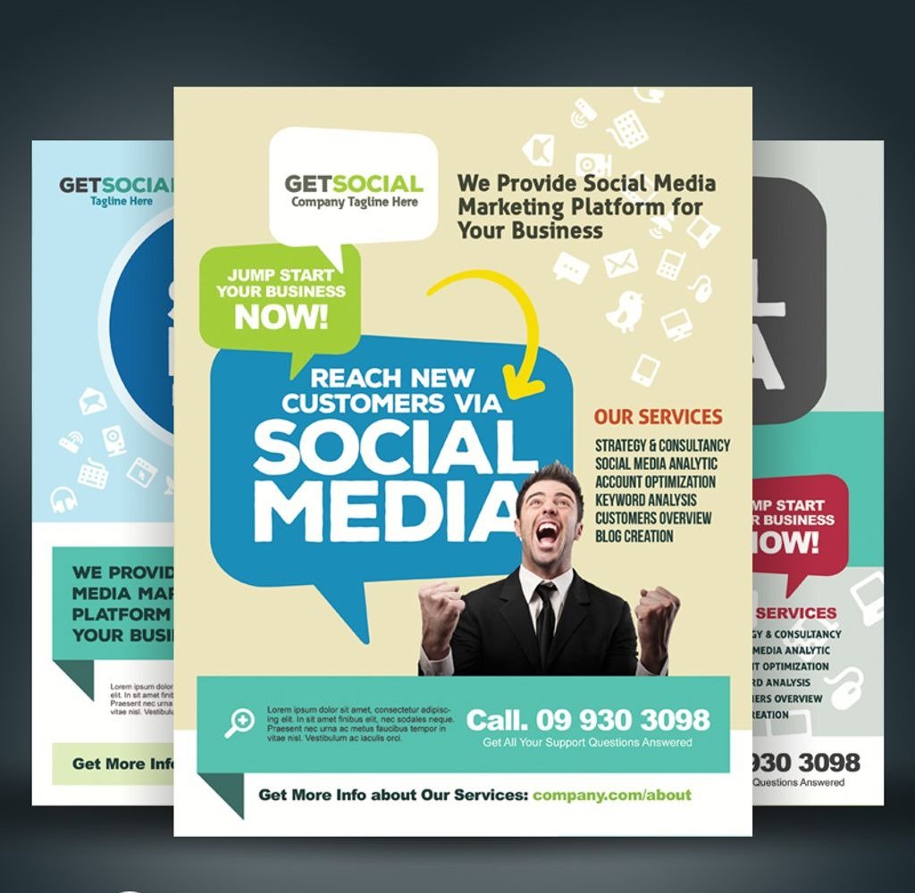 Social Media Marketing Flyer Template