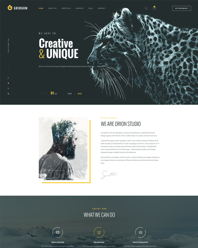 Web Studio - HTML Bootstrap Website Template