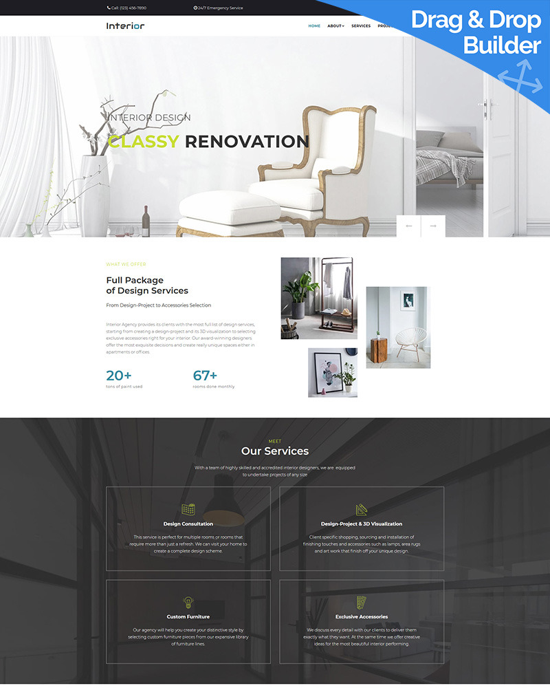 Interior Design Company Plus Website 68251