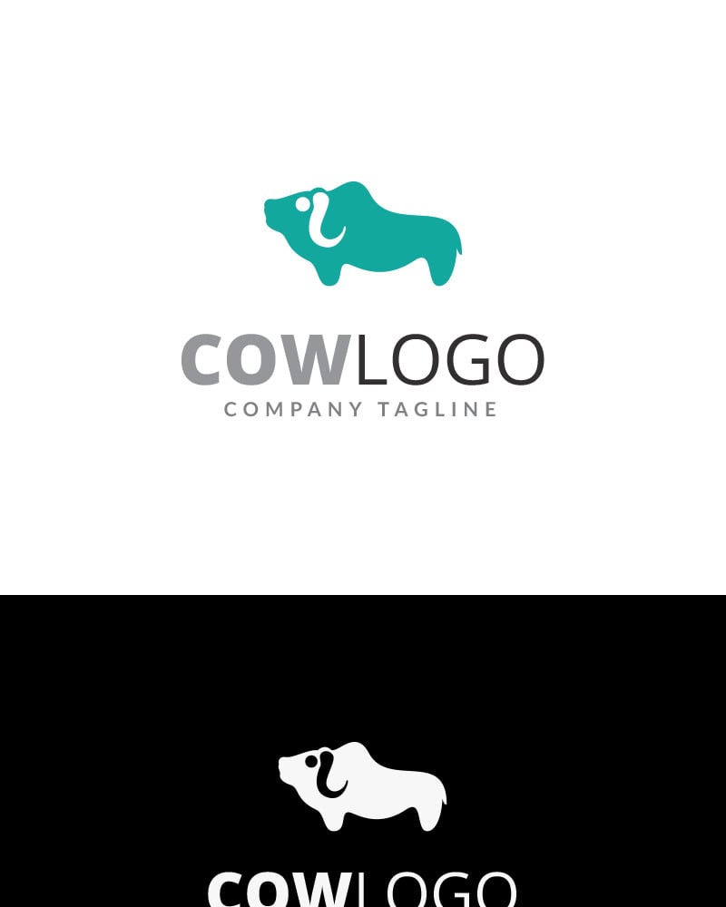 Cow Logo Template #68372 - TemplateMonster