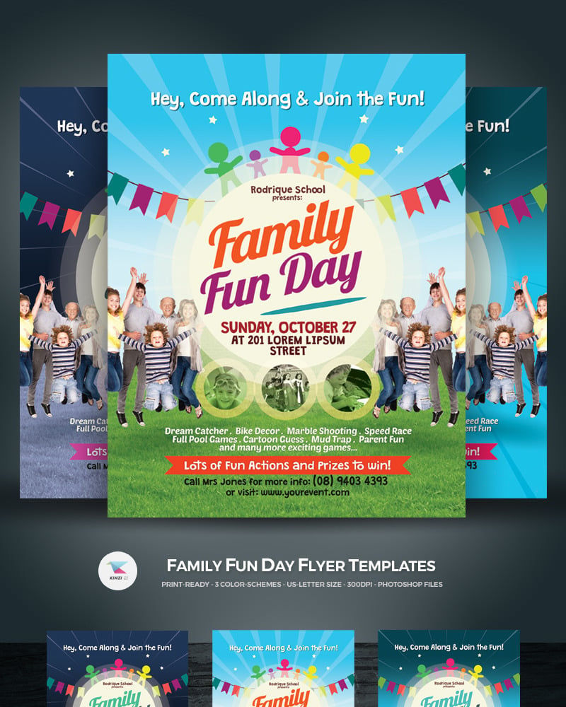 Family Day Flyer Template