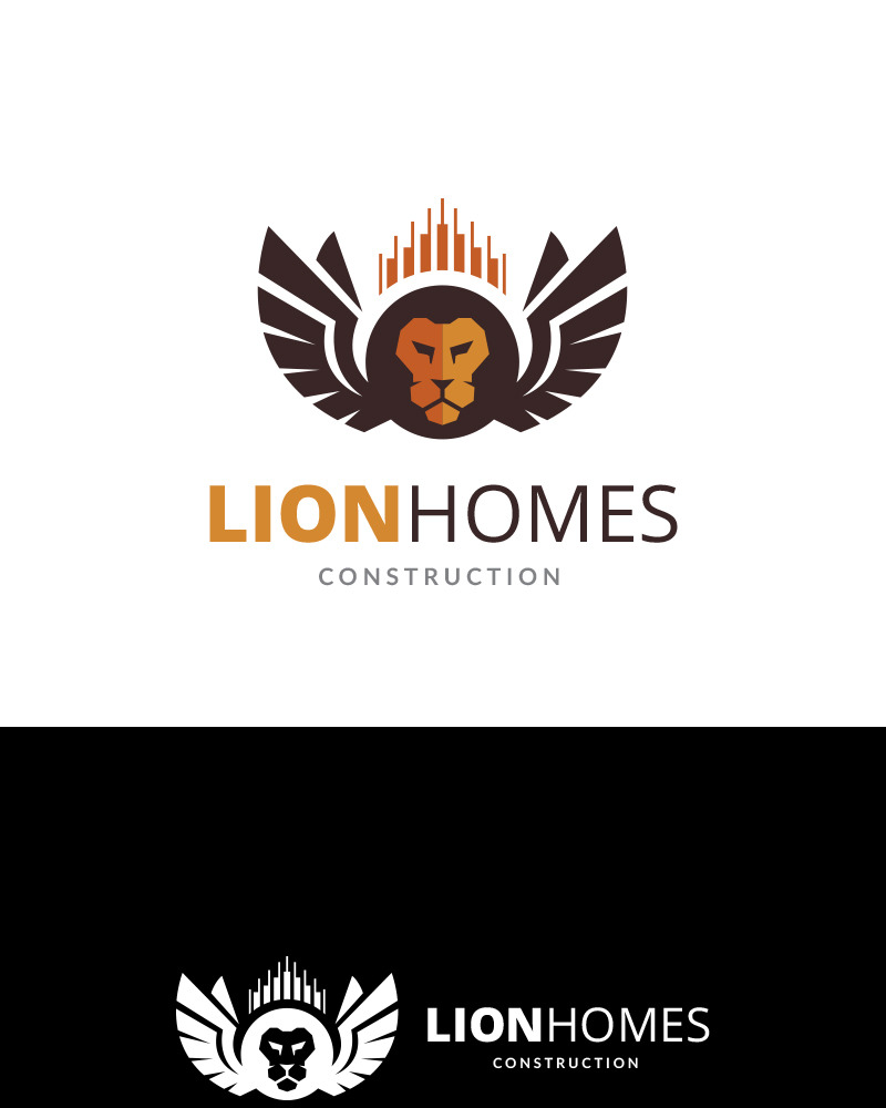 Lion Homes Logo Template 68609 TemplateMonster   Lion Homes Logo Template 68609 Original 